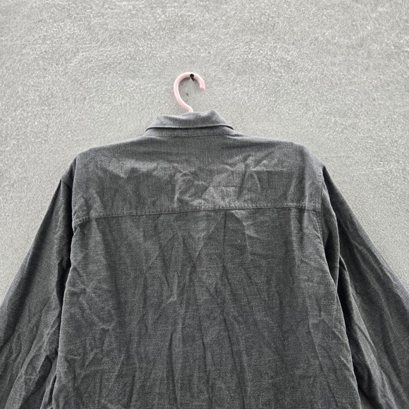 KUHL Men Button Up Shirt L Gray Descendr Flannel Outdoor Long Sleeve Work - Picture 8 of 9